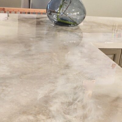 An Affordable Solution To Ugly Countertops