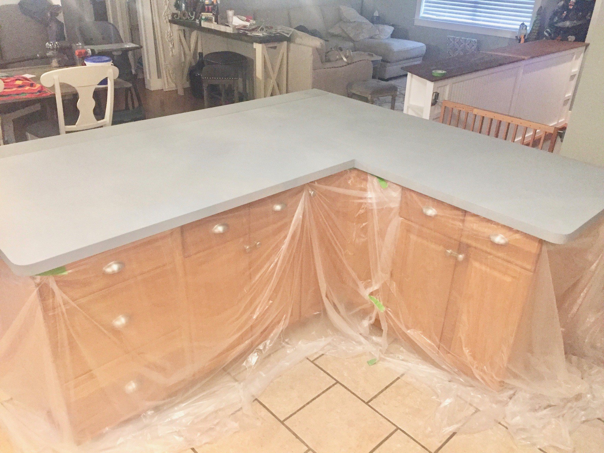 An Affordable Solution To Ugly Countertops Frickin' Fab