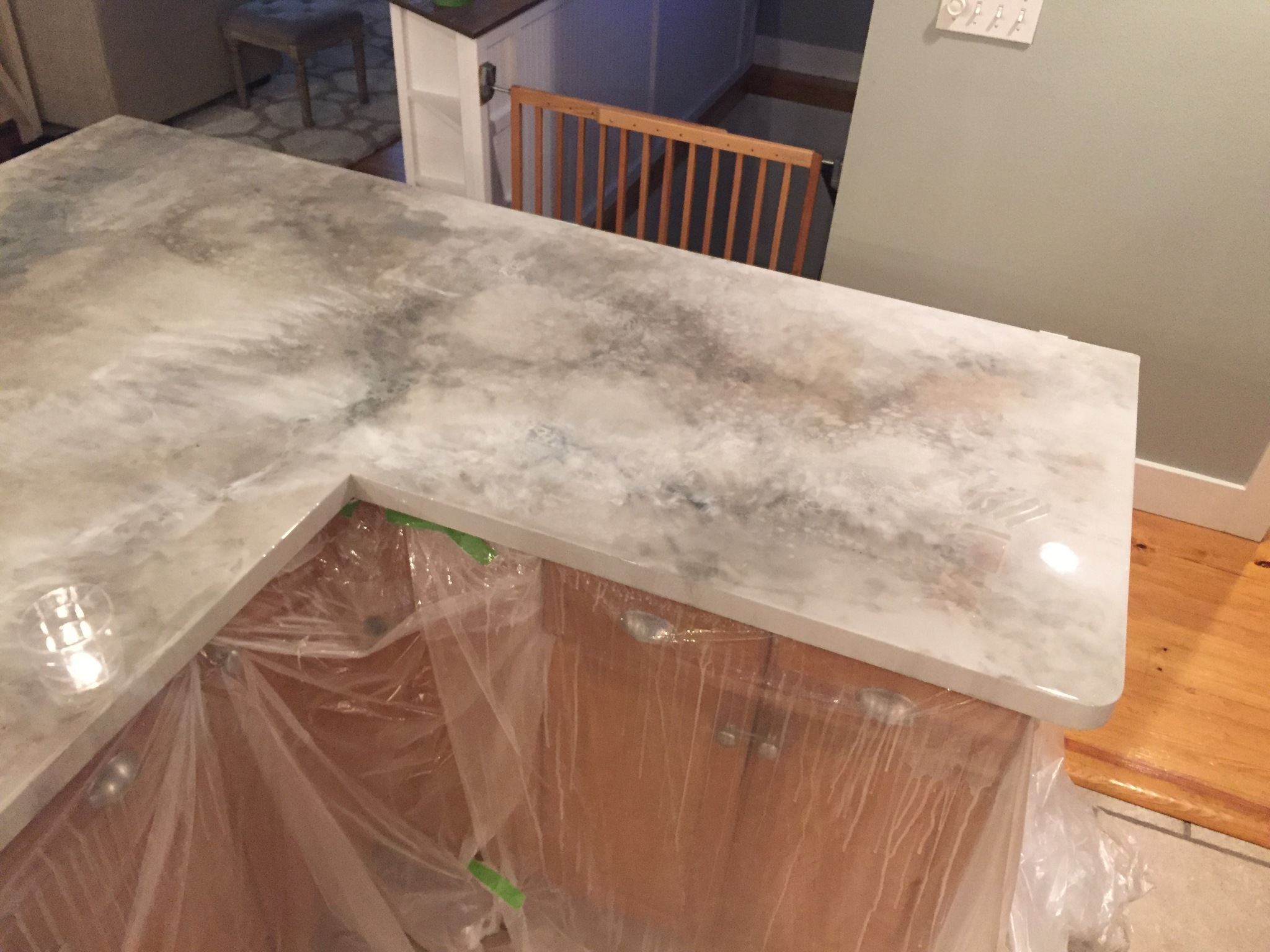 An Affordable Solution To Ugly Countertops Frickin' Fab